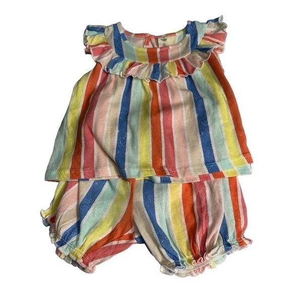 Tucker And Tate Ruffle Shirt and Shorts set Size 9 Months - Picture 1 of 4